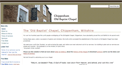 Desktop Screenshot of chippenhamoldbaptist.org.uk