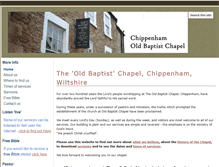 Tablet Screenshot of chippenhamoldbaptist.org.uk